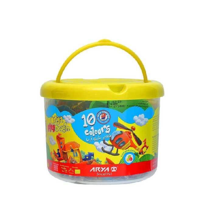 خمیر بازی مدل 10 رنگ سطلی | چاوه