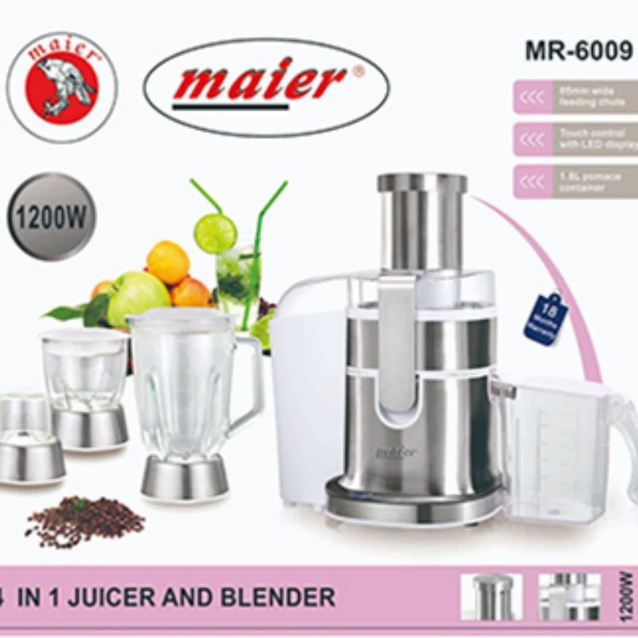 آبمیوه گیری چهاره کاره مایر مدل MR 6009
