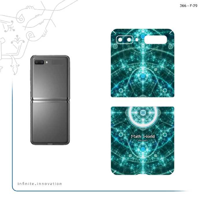 برچسب پوششی ماهوت مدل Mathematical Geometric Shape 4 مناسب برای گوشی موبایل سامسونگ Galaxy Z Flip