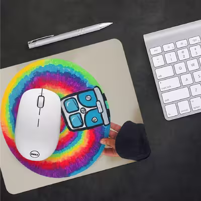 ماوس پد طرح Hippie کد 3312