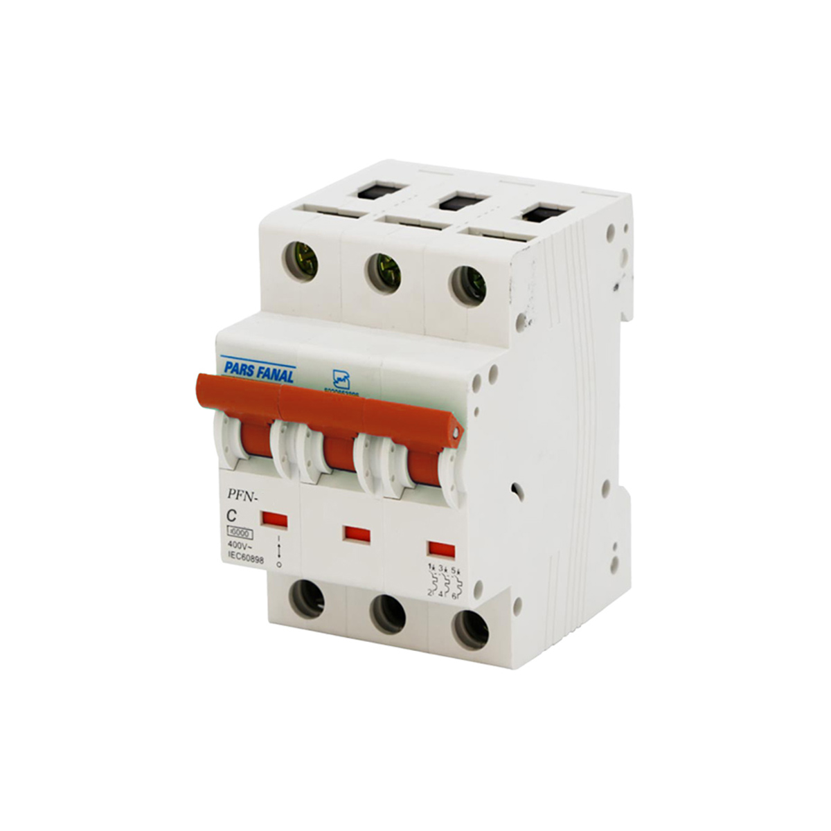 کلید مینیاتوری سه پل 20 آمپر پارس فانال مدل C20-10K-PFN-3P