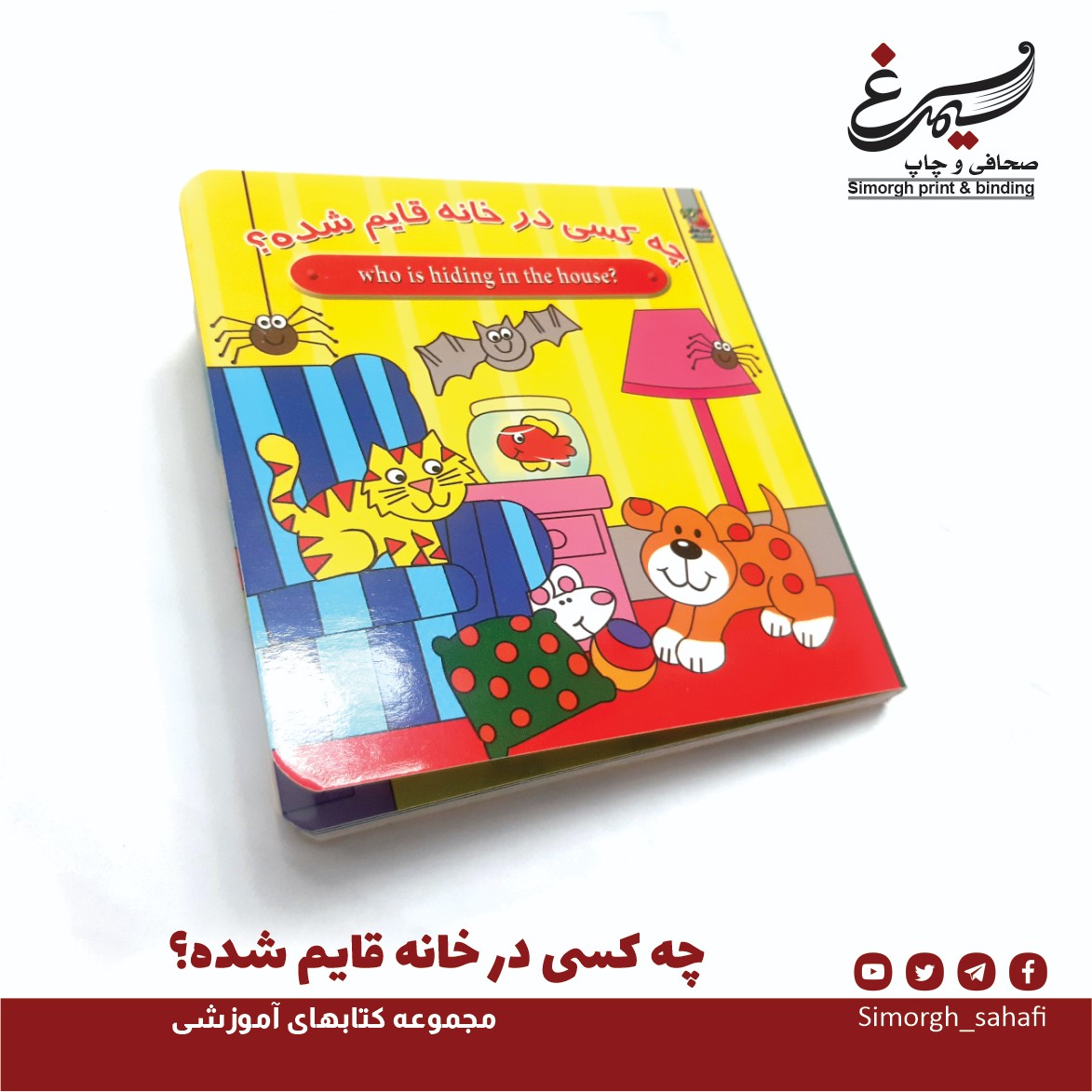 چه کسی در خانه قایم شده است (کتاب آموزشی و یادگیری کودکان)
