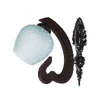چراغ دیواری تک شعله چشمه نور کد G613/1W-BR