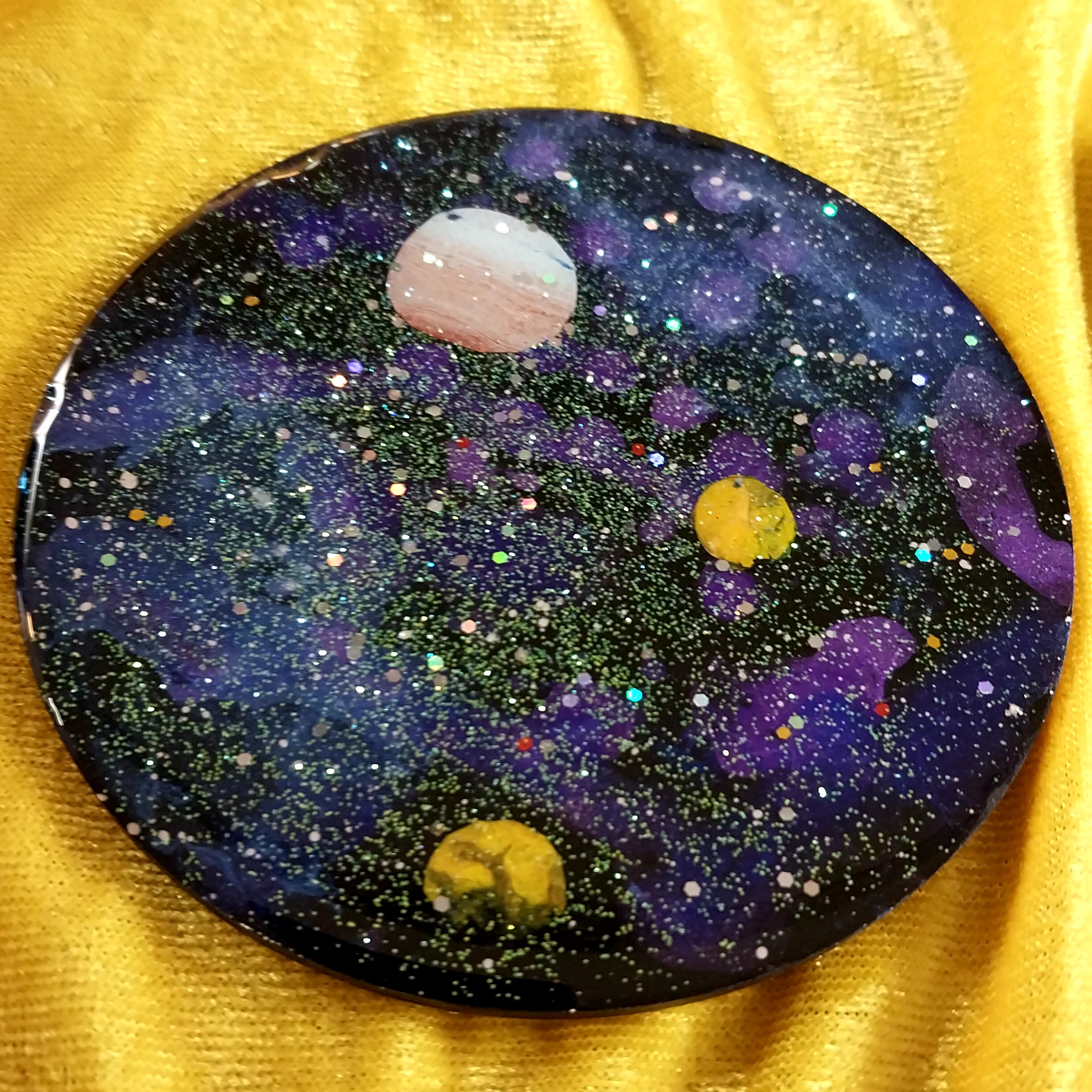 زیر لیوانی رزینی طرح Galaxy