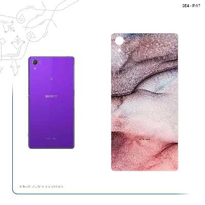 برچسب پوششی ماهوت مدل Smoky pink marble مناسب برای گوشی موبایل سونی Xperia Z2