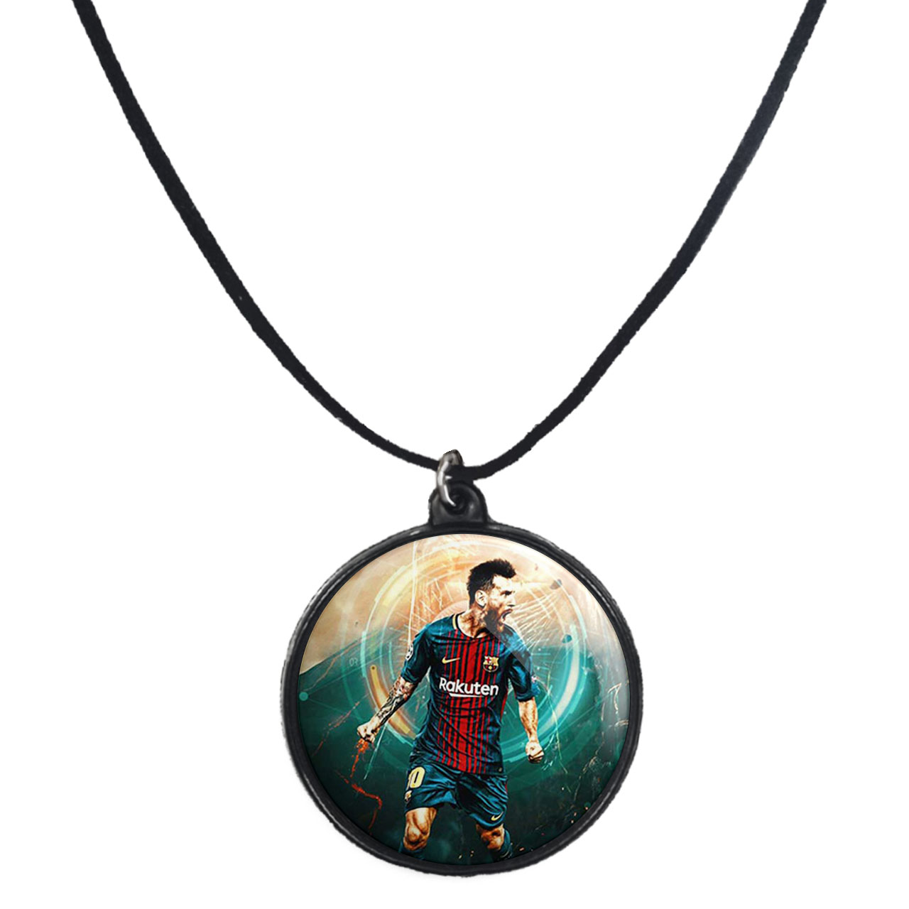 گردنبند پرمانه طرح مسی کد pmb.8752 مدل دو طرفه