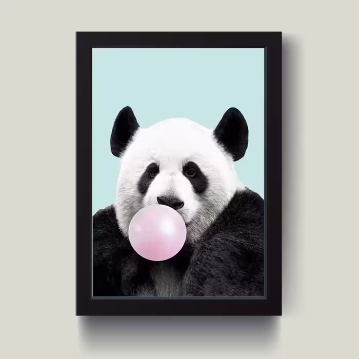 تابلو مدل دکوراتیو پاندا funny panda کد G11-03