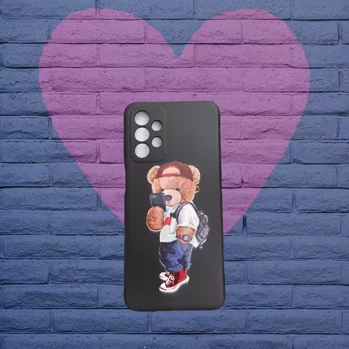كاور مدل سیلیکون طرح تدی كد 45456  مناسب برای گوشی موبایل سامسونگ galaxy A73