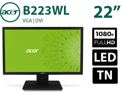 مانیتور استوک Acer B223WL سایز 22 اینچ FHD LED TN 5ms
