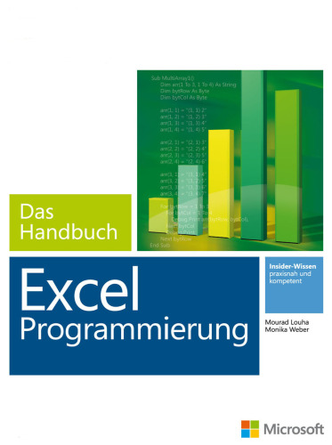 خرید و دانلود نسخه کامل کتاب Microsoft Excel Programmierung - Das Handbuch: Automatisierung mit VBA & Co - Für Excel 2007 - 2013