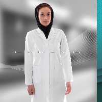 روپوش پزشکی زنانه خضرا کد 30100 