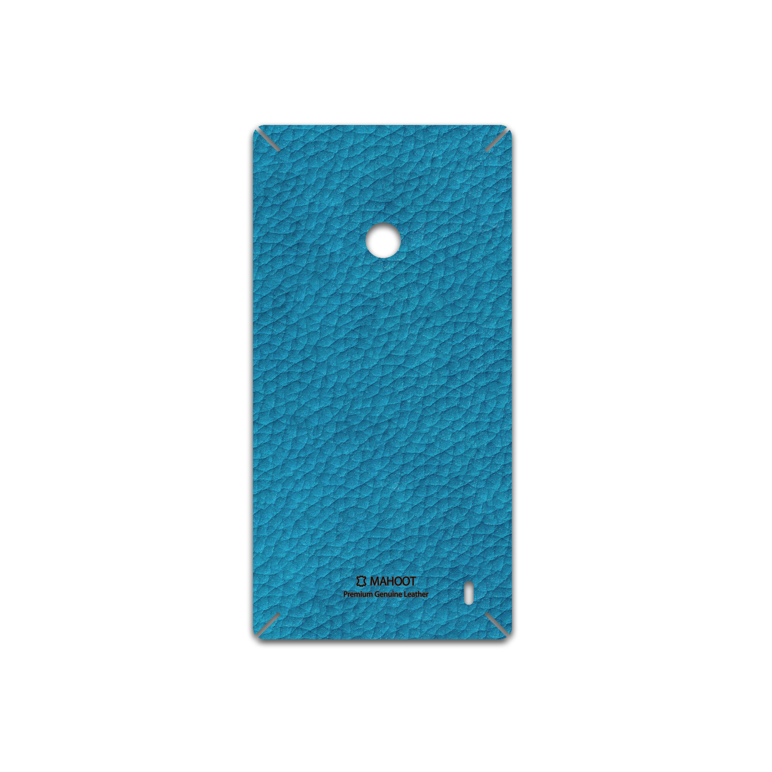 برچسب پوششی ماهوت مدل Blue-Leather مناسب برای گوشی موبایل نوکیا Lumia 520