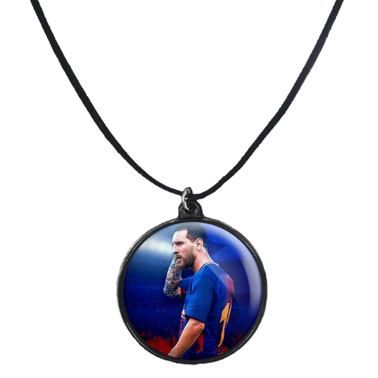 گردنبند پرمانه طرح مسی کد pmb.8731 مدل دو طرفه