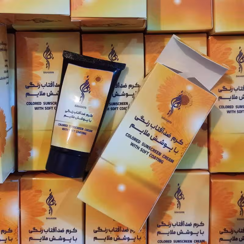 کرم گیاهی ضدآفتاب رنگی بهارین