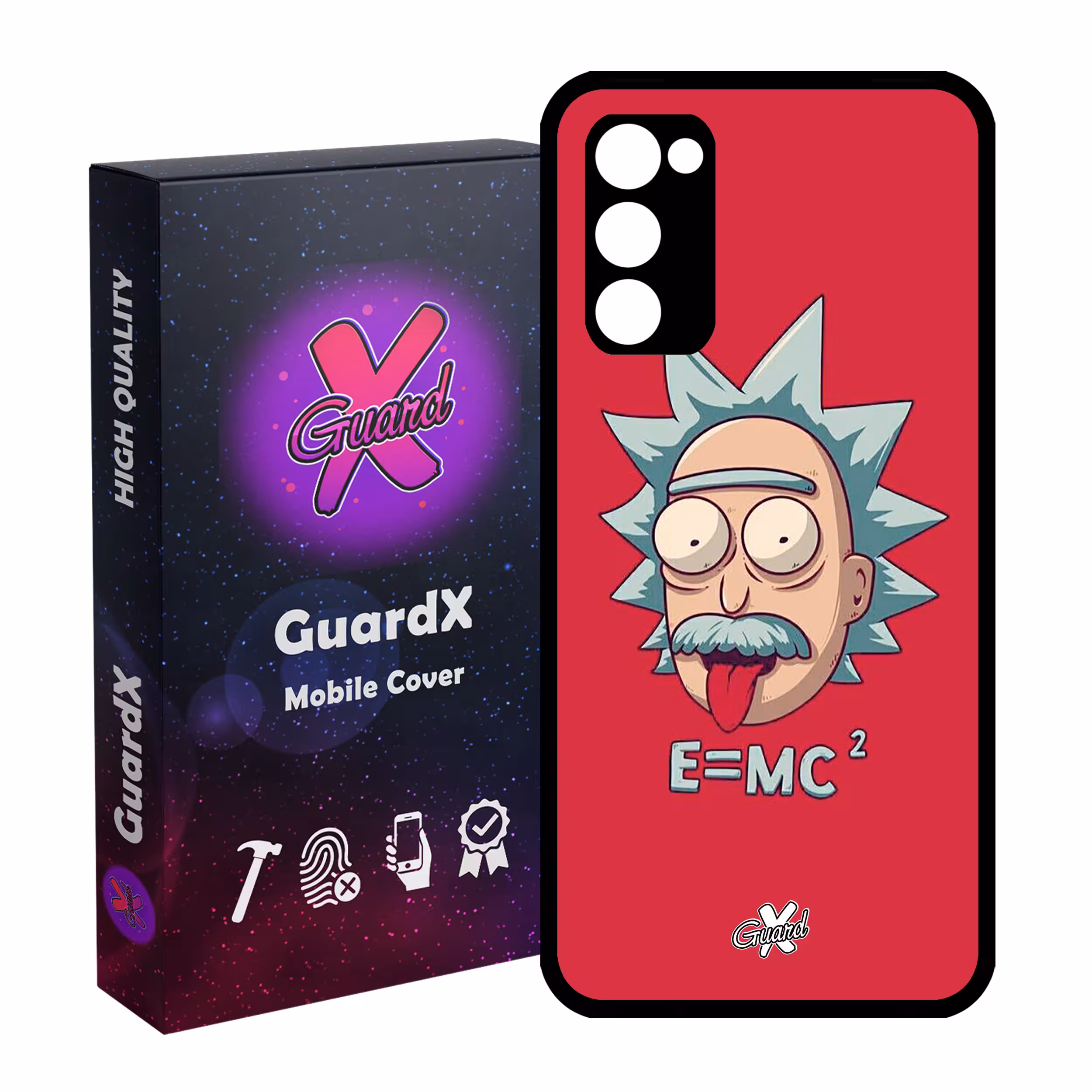 کاور گارد ایکس طرح Rick and Morty مدل Glass10046 مناسب برای گوشی موبایل سامسونگ Galaxy S20 FE