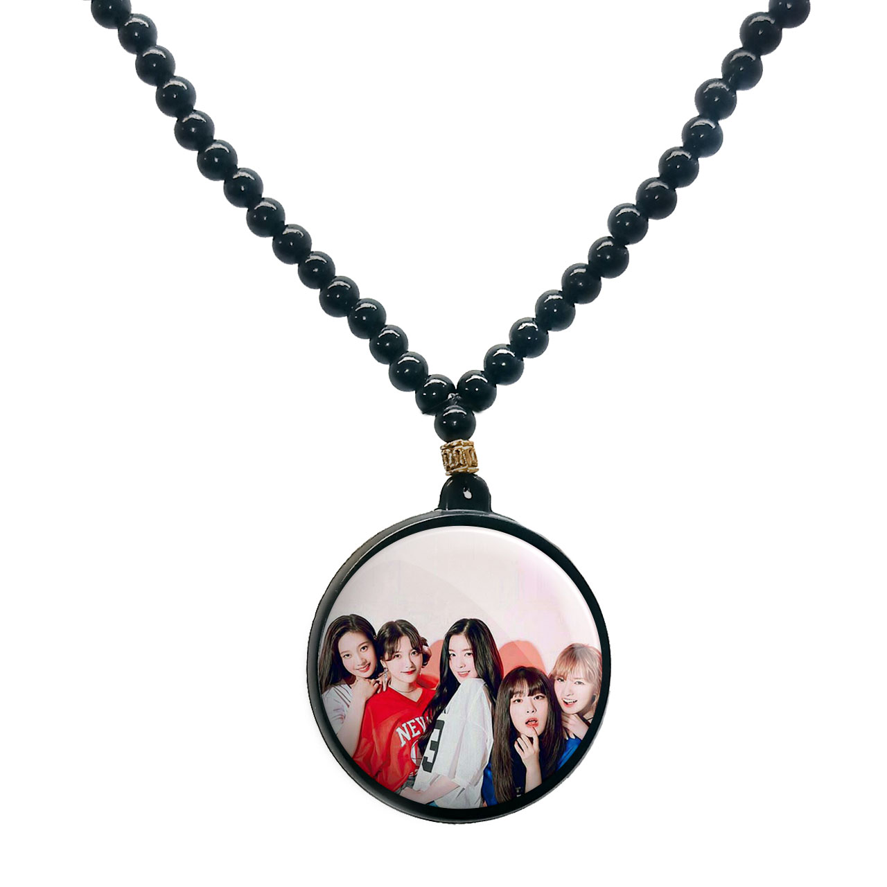 گردنبند پرمانه طرح red velvet کد pmd.12434 مدل دو طرفه