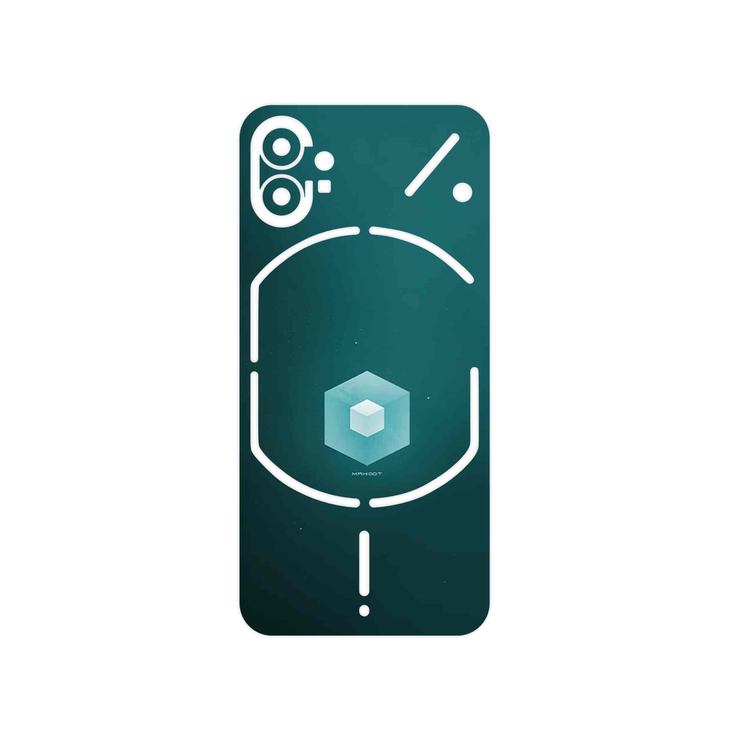برچسب پوششی ماهوت مدل Minimal Cube icon مناسب برای گوشی موبایل ناتینگ Phone 1