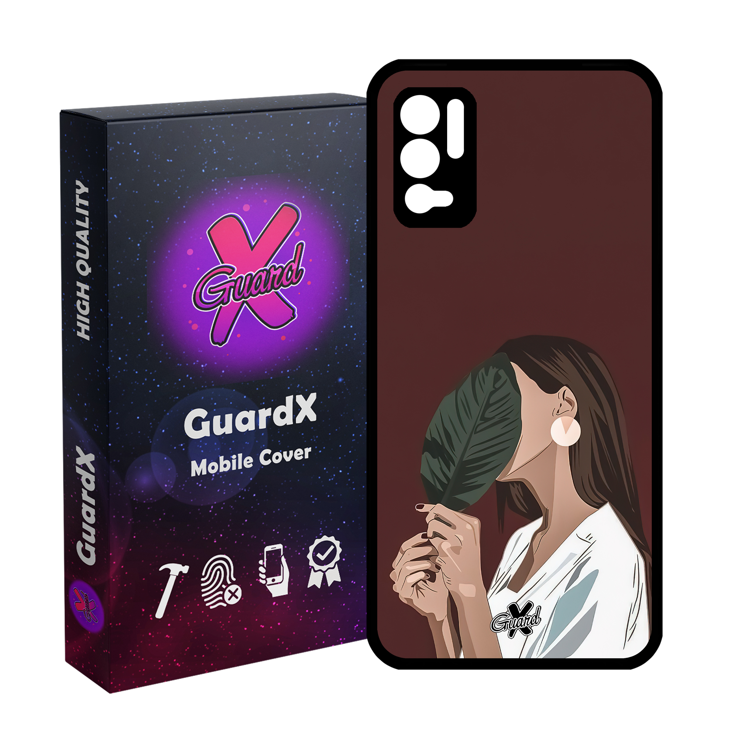 کاور گارد ایکس طرح دختر مدل Glass10476 مناسب برای گوشی موبایل شیائومی Redmi Note 10 5G/Poco M3 Pro /Redmi Note 10T 5G