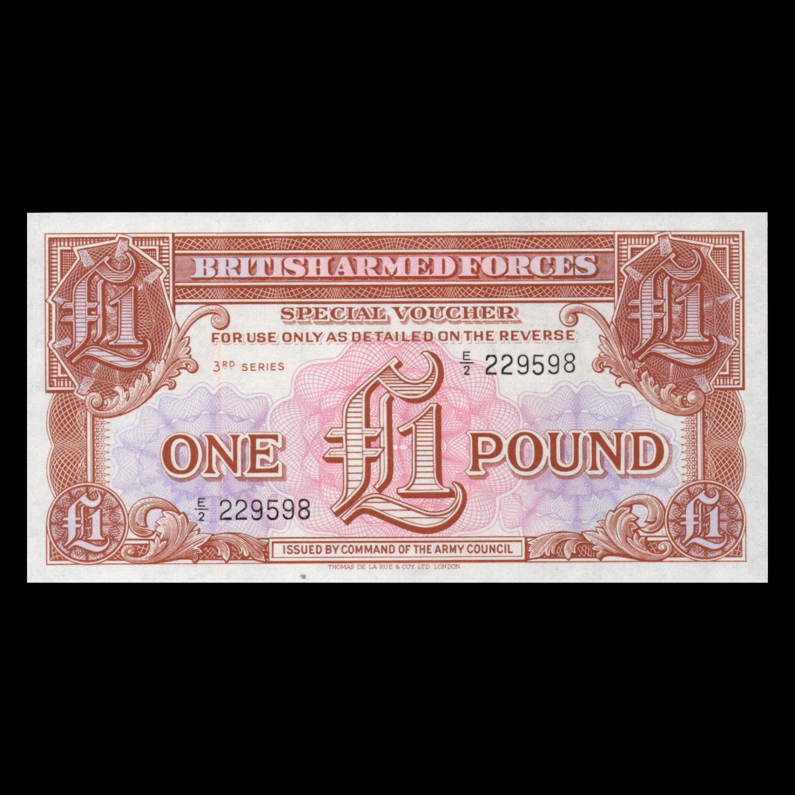 اسکناس تزئینی طرح کشور انگلستان مدل یک پوند