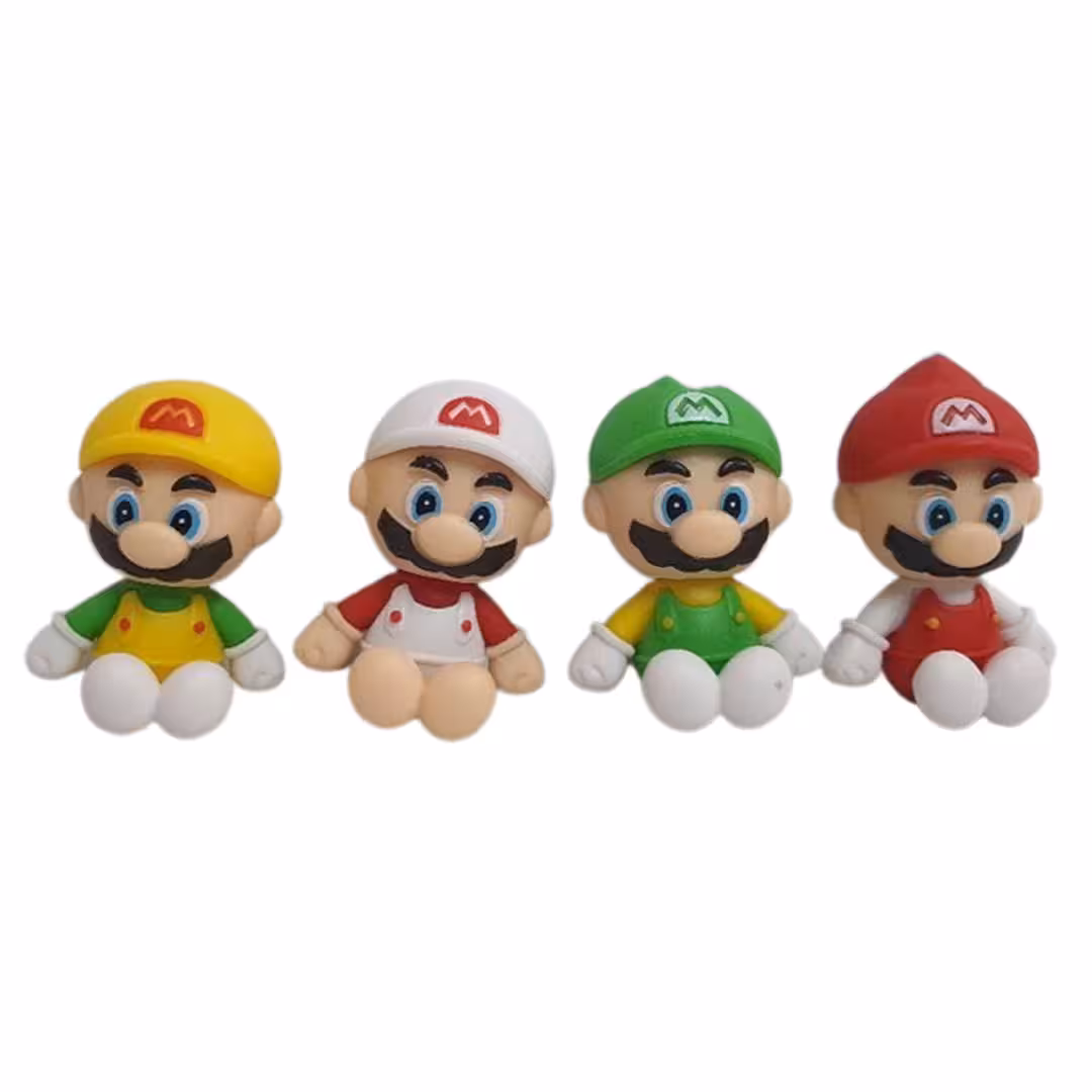 فیگور مدل ماریو طرح قارچ خور مجموعه 4 عددی