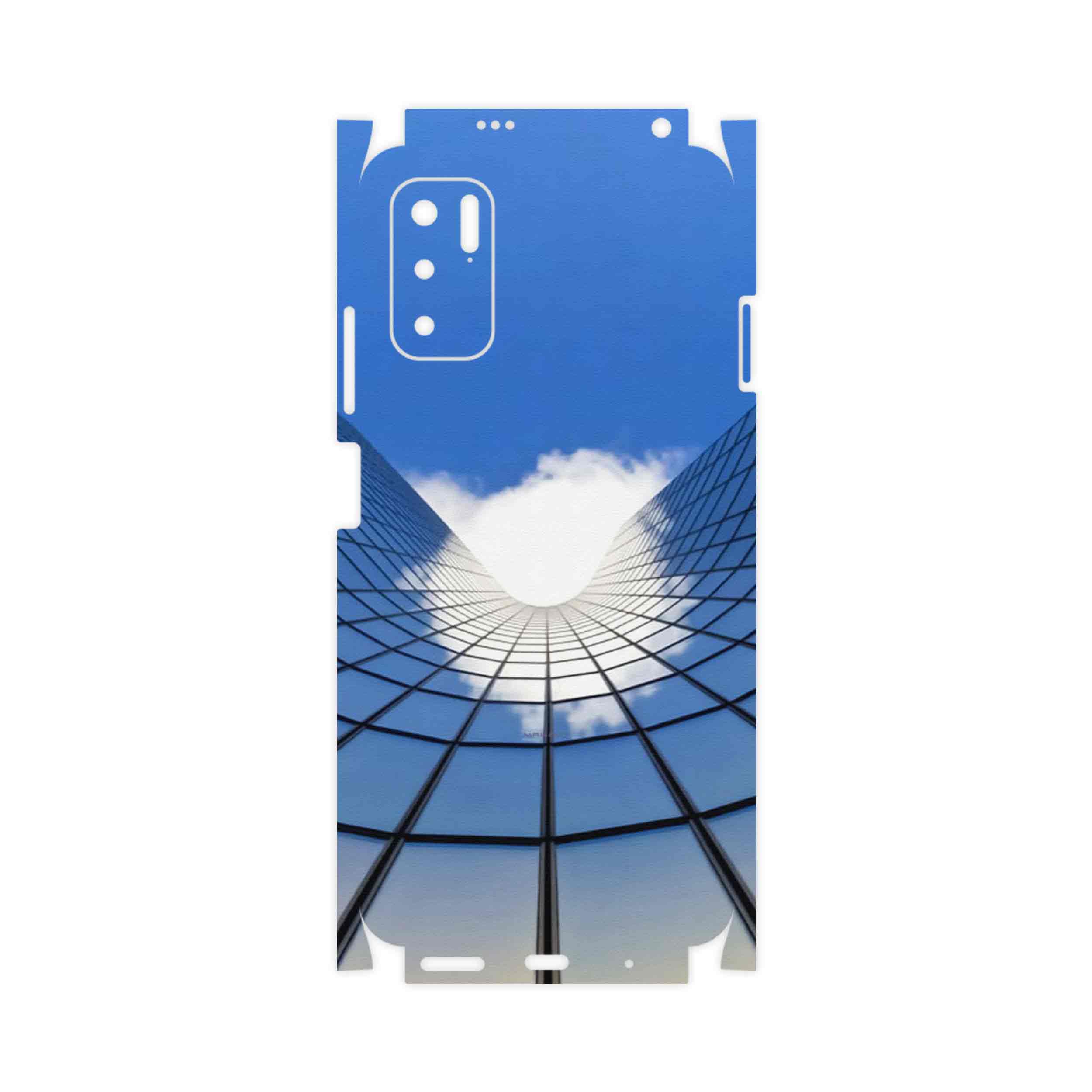 برچسب پوششی ماهوت مدل Glass skyscraper-FullSkin مناسب برای گوشی موبایل شیائومی Redmi Note 10 5G