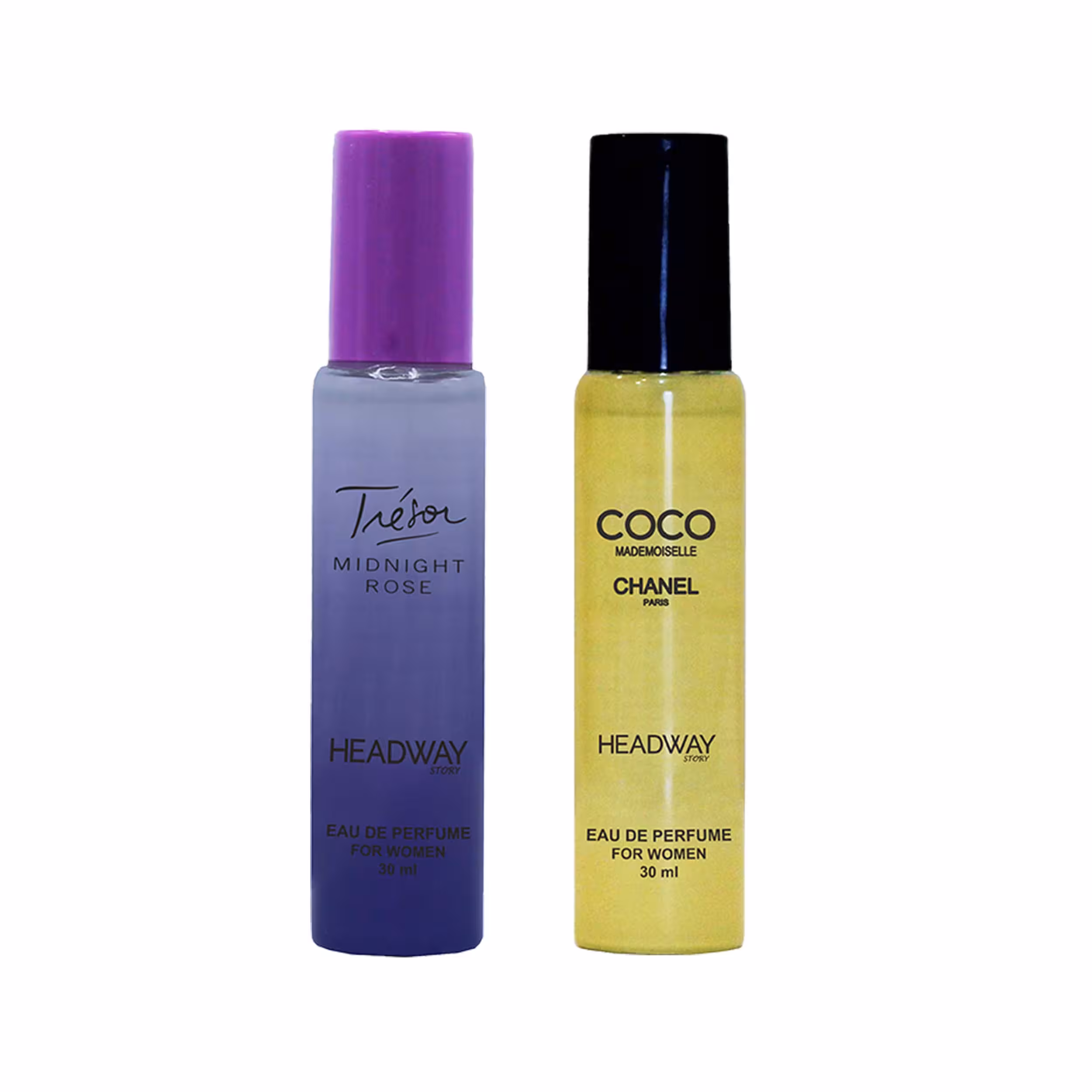 عطر جیبی زنانه هدوی استوری مدل کوکو شنل و لانکوم میدنایت رز حجم 30 میلی لیتر مجموعه 2 عددی