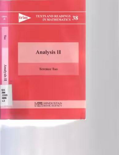 خرید و دانلود نسخه کامل کتاب Analysis II (Texts and Readings in Mathematics)