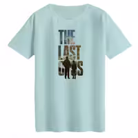 تی‌شرت لانگ آستین کوتاه زنانه مدل LAST OF US رنگ آبی روشن