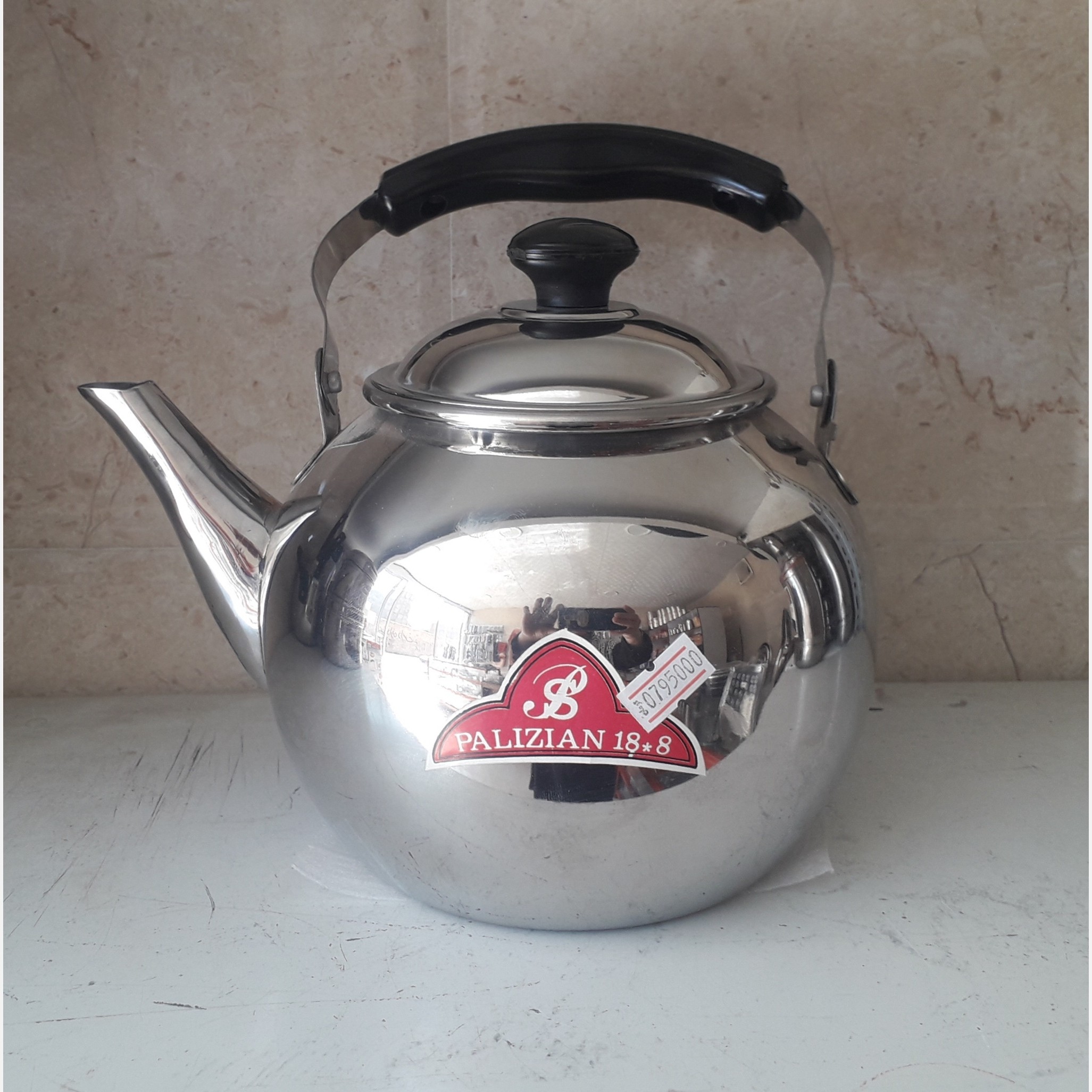 کتری،استیل،برند پالیزبان،3لیتری،مدل قو،نگیر آهن ربا