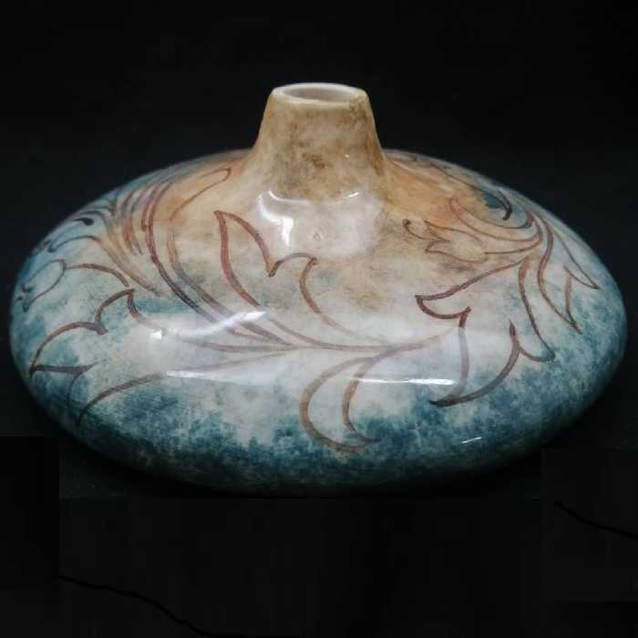 گلدان سرامیکی هیوا مدل رومیزی پیچک کد 11099015