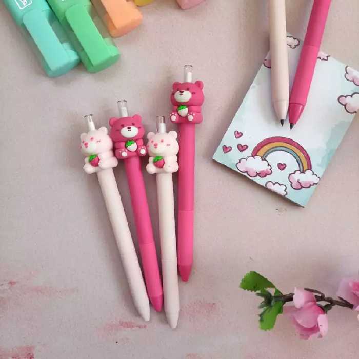 اتود بی نهایت طرح خرس توت فرنگی برند kuki