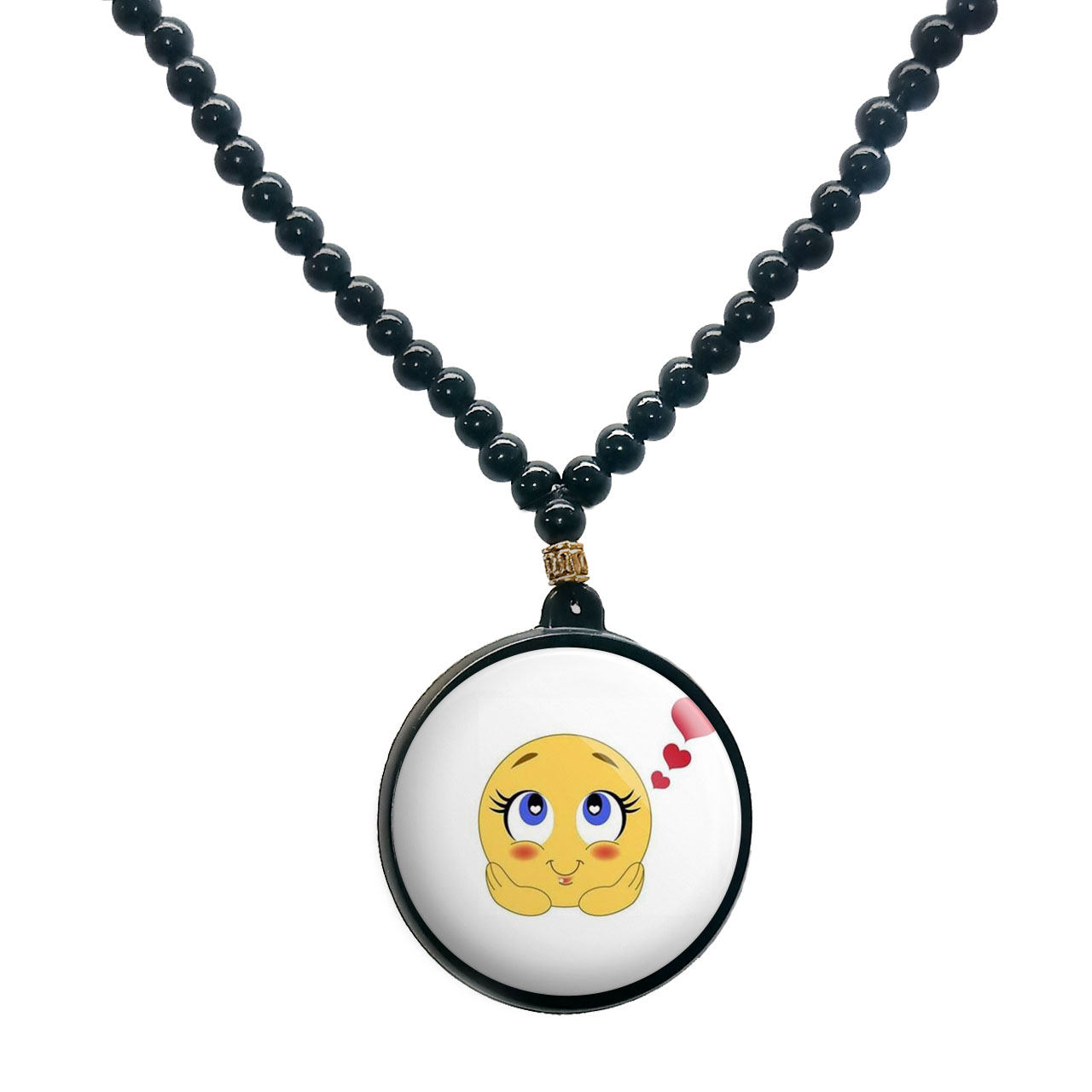 گردنبند پرمانه طرح عاشقانه کد pmd.5689 مدل دو طرفه