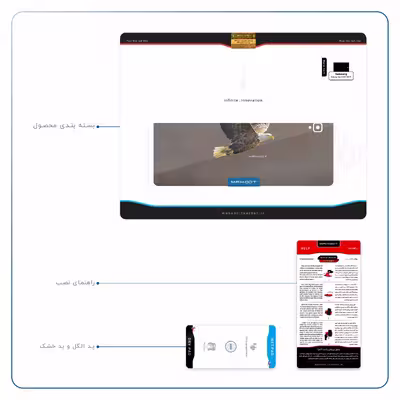 برچسب پوششی ماهوت مدل Eagle مناسب برای تبلت سامسونگ Galaxy Tab S3 9.7 2017 T825