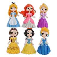 فیگور پرنسس های دیزنی Disney Princess مجموعه 6 عددی