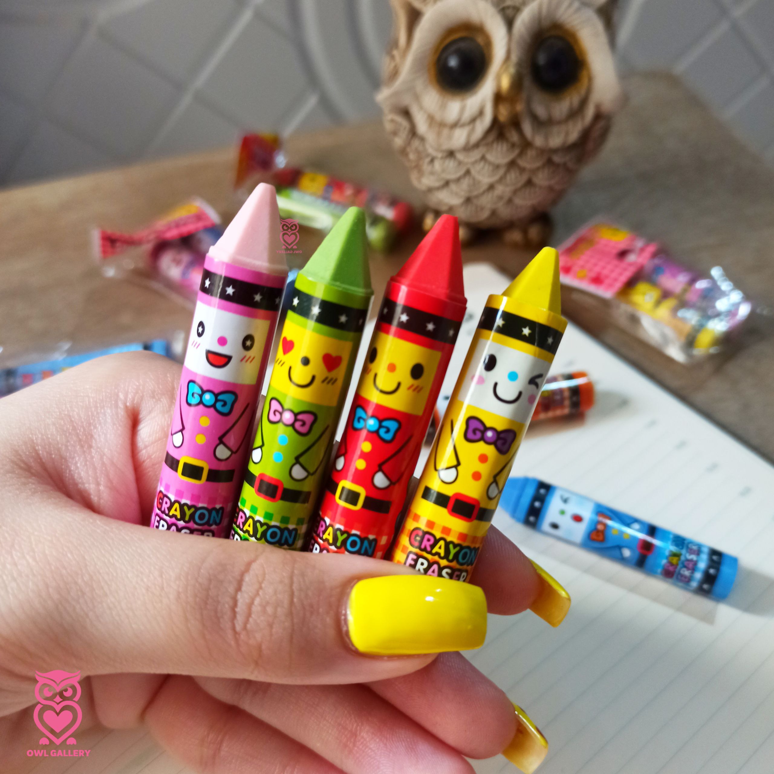 بسته دو تایی پاکن طرح مداد شمعی