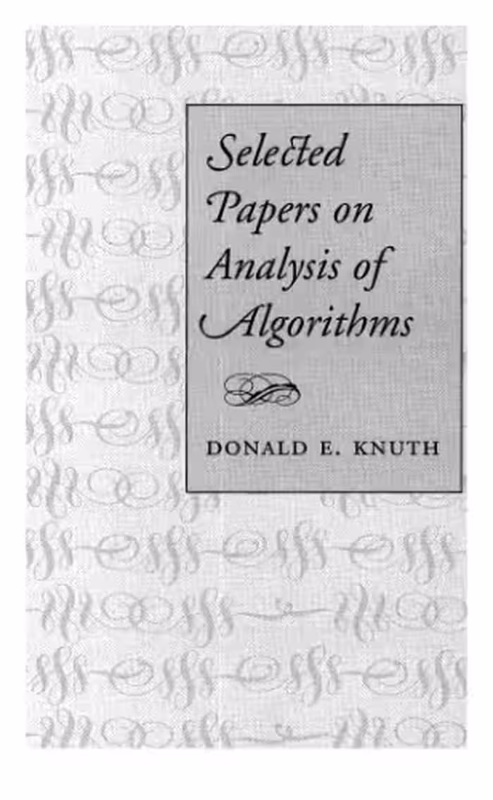 خرید و دانلود نسخه کامل کتاب Selected Papers on the Analysis of Algorithms