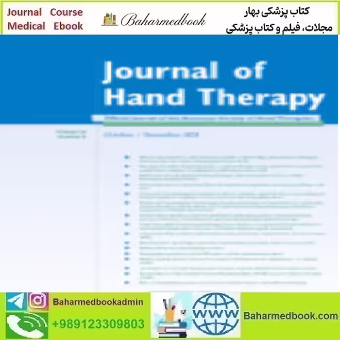 Journal of Hand Therapy Volume 34 Issue 1 to 4 2021 TRUE
