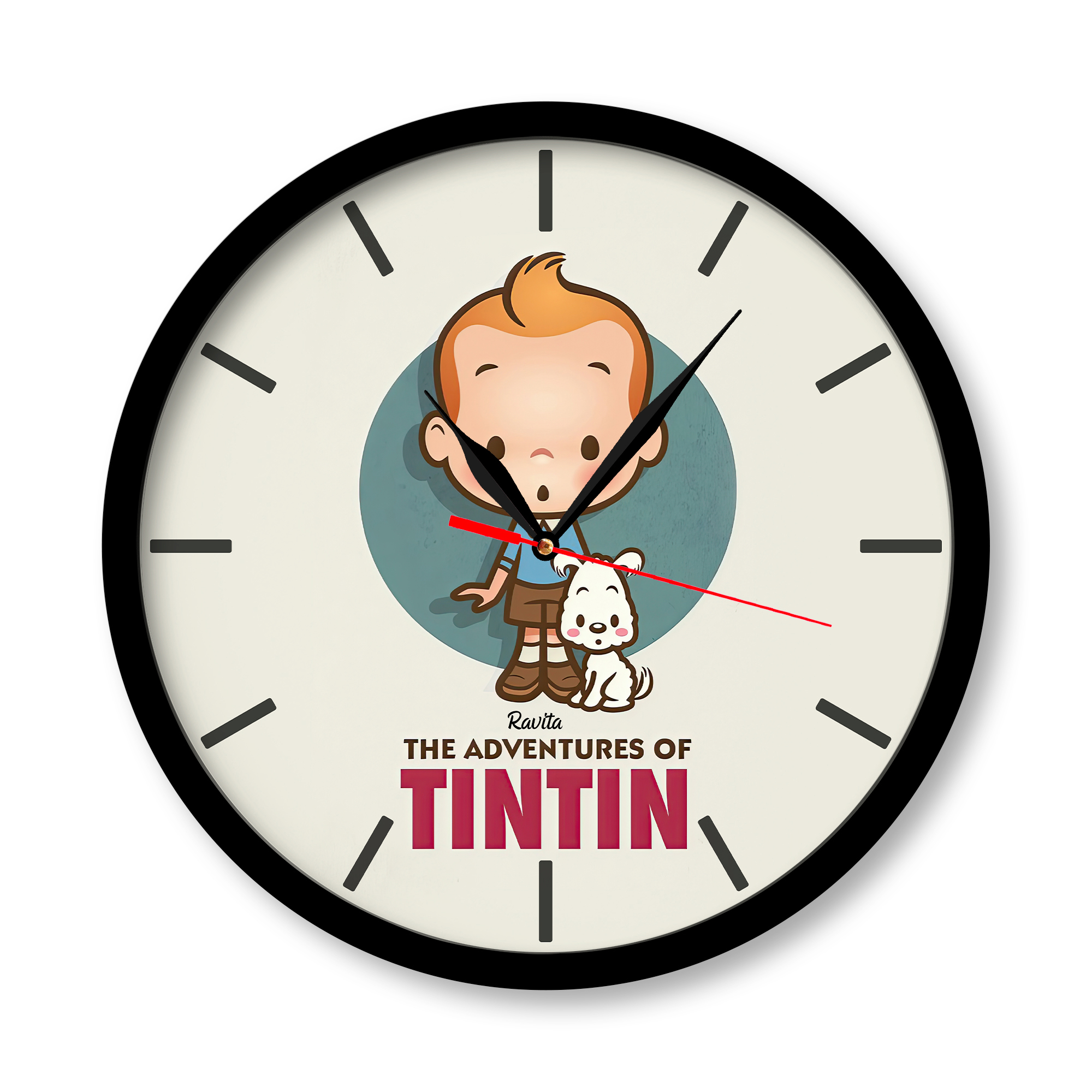 ساعت دیواری راویتا مدل تن تن کد 3358