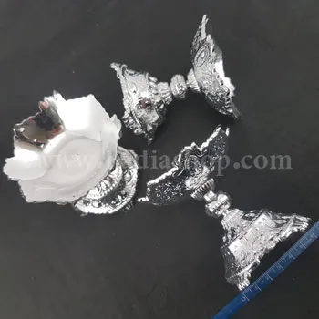 جام طرح دار نقره ای