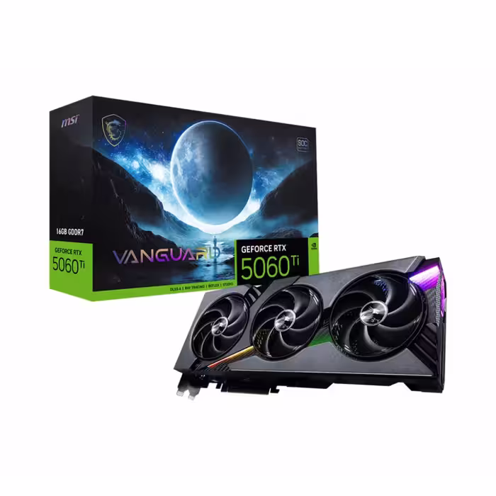کارت گرافیک ام اس آی مدل GeForce RTX 5060 Ti 16G VANGUARD SOC