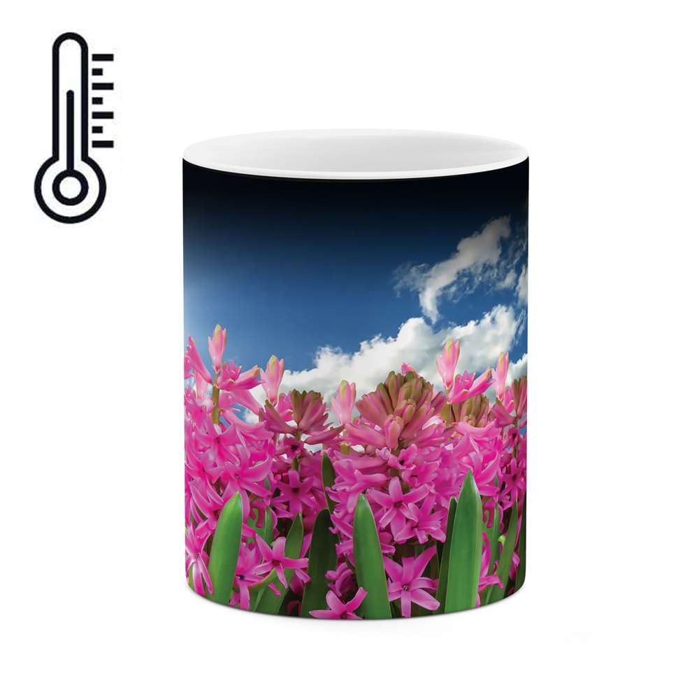 ماگ حرارتی طرح گل مدل mgp00462