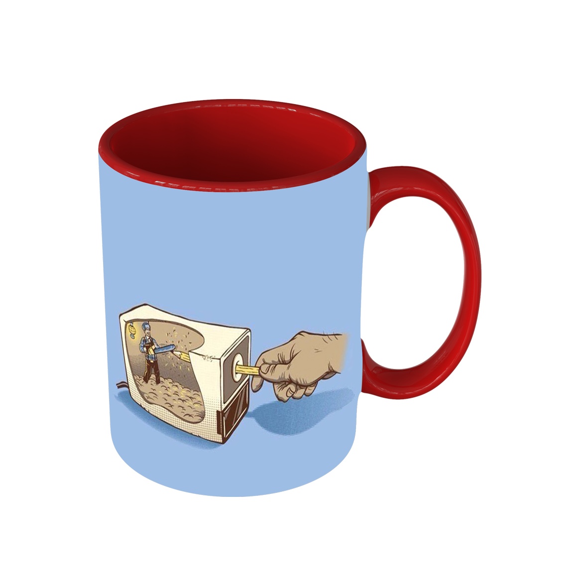 ماگ طرح گرافیکی تراش 