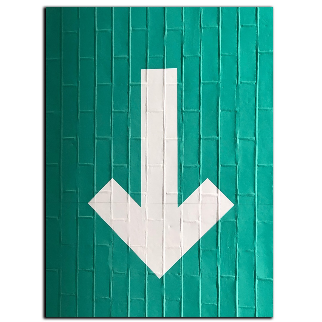 تابلو شاسی بکلیت طرح علائم مسیر حرکت روبرو مدل SH-S3886