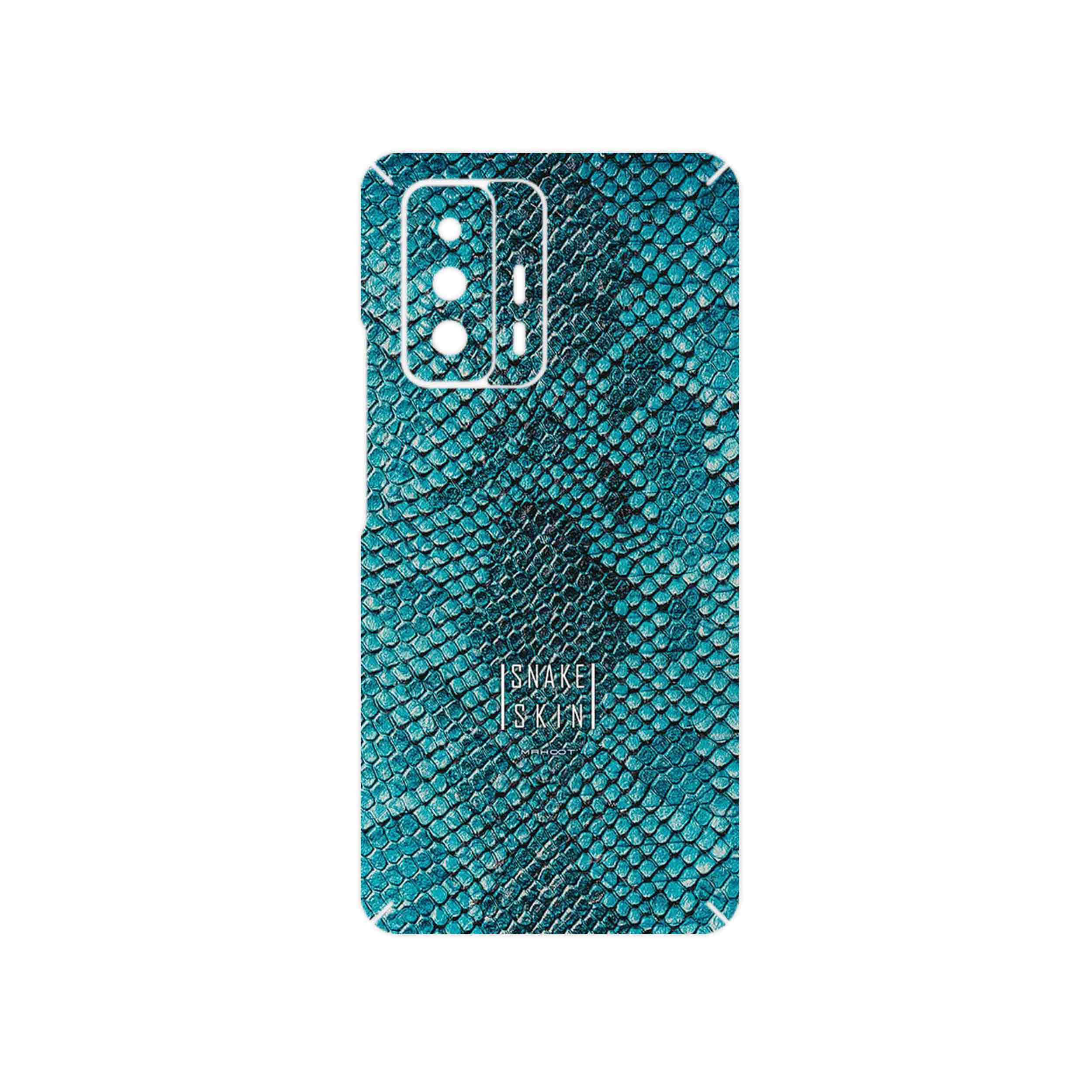 برچسب پوششی ماهوت مدل Blue Snake Skin مناسب برای گوشی موبایل شیائومی 11T 5G