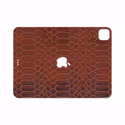 برچسب پوششی ماهوت مدل Brown-Snake-Leather مناسب برای تبلت اپل iPad Pro 11 (GEN 2) 2020 A2230