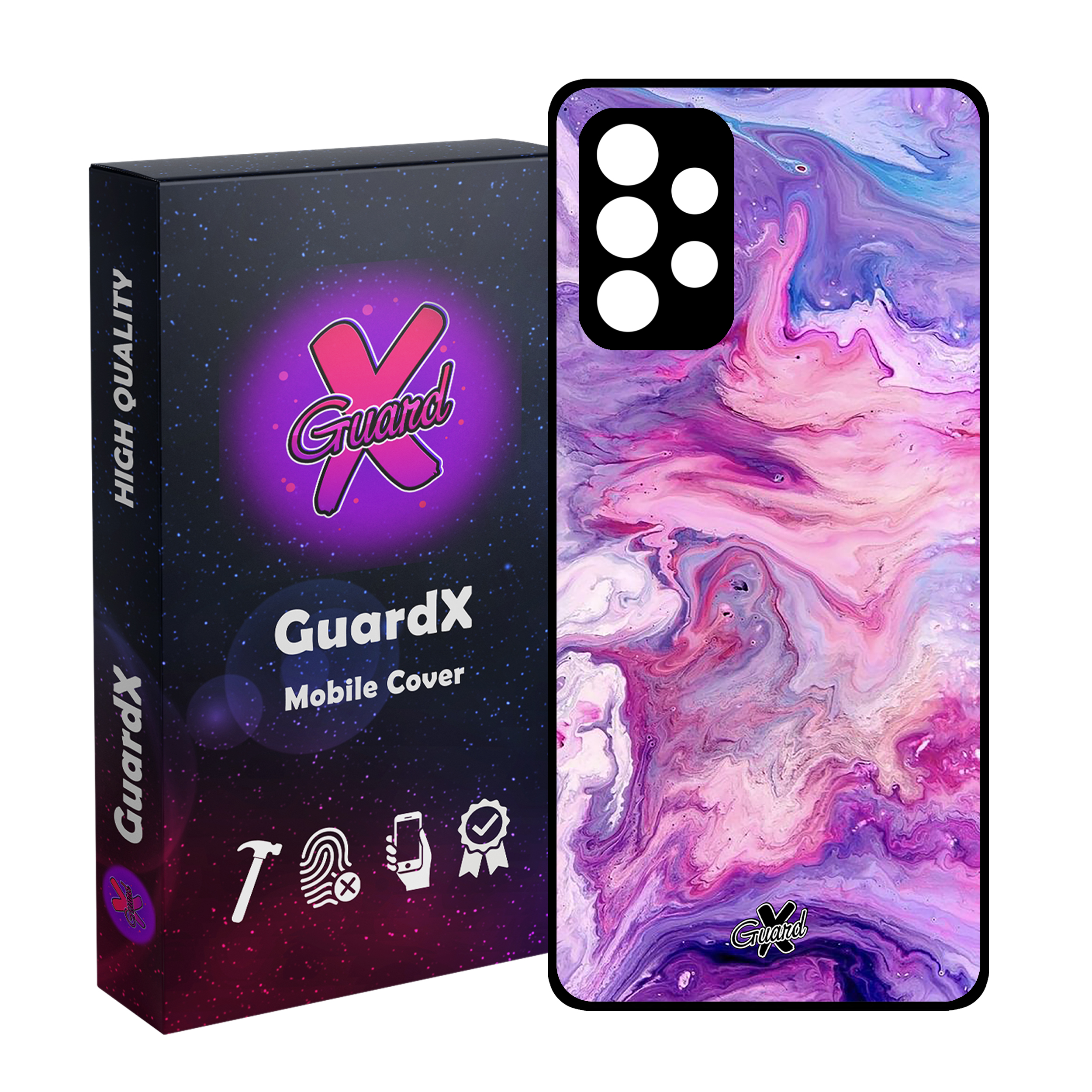 کاور گارد ایکس طرح ماربل مدل Glass10303 مناسب برای گوشی موبایل سامسونگ Galaxy A73