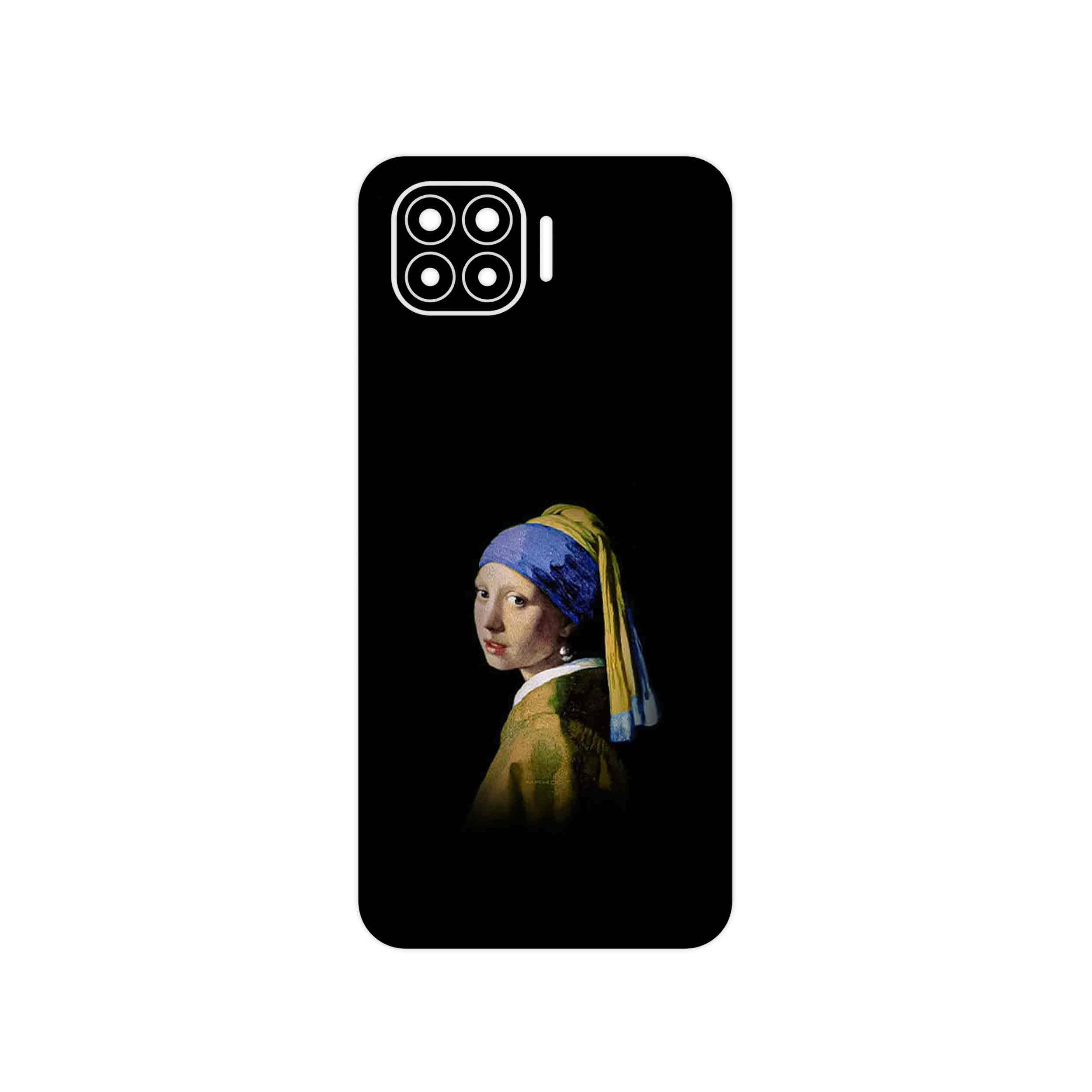 برچسب پوششی ماهوت مدل Girl with a Pearl Earring of Vermeer مناسب برای گوشی موبایل اپو A93