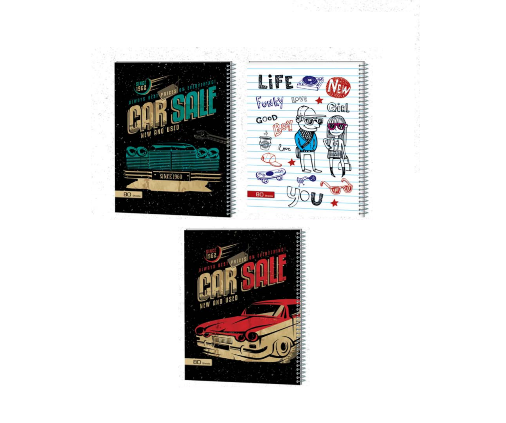 دفتر 80 عرش برگ مدل اسپشیال جلد پرسی کد 45