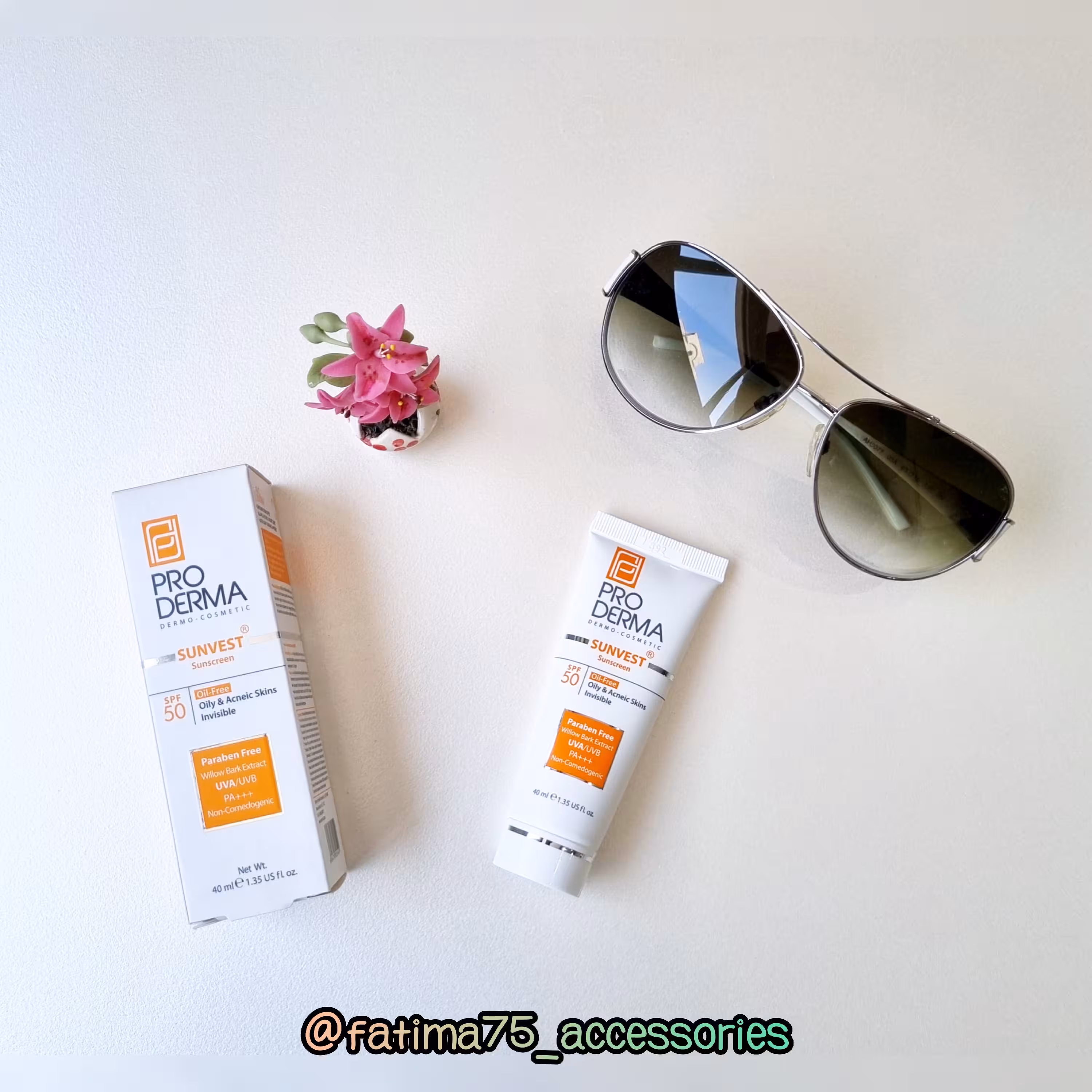 ضد آفتاب پرودرما فاقد چربی بدون رنگ SPF50 پرودرما