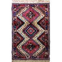 فرش دستبافت یک متری طرح لوزی کد AA365